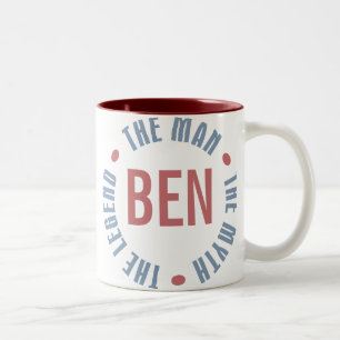 Ben Man Myth Legend Customisable Two-Tone Coffee Mug