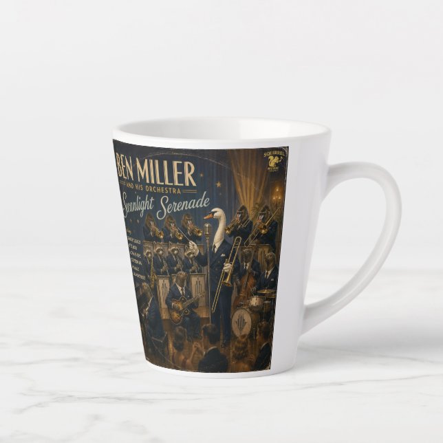 Ben Miller Orchestra Album: a Parody Latte Mug (Right)