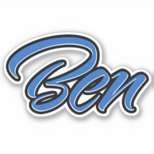 Ben Name blue sticker Sticker Sticker Sticker