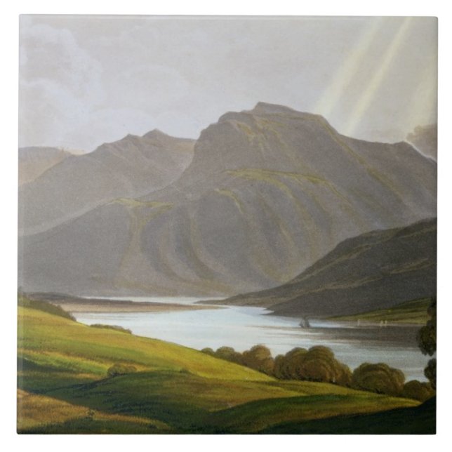 Ben Nevis, plate XII from 'Scenery of the Grampian Tile (Front)