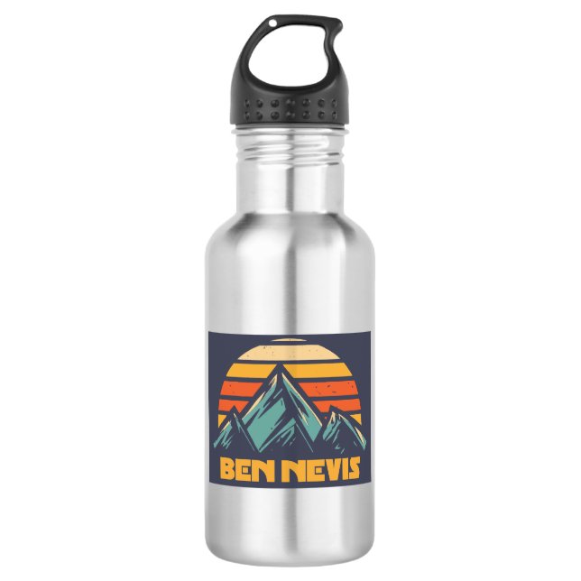 Ben Nevis Retro Turquoise 532 Ml Water Bottle (Front)