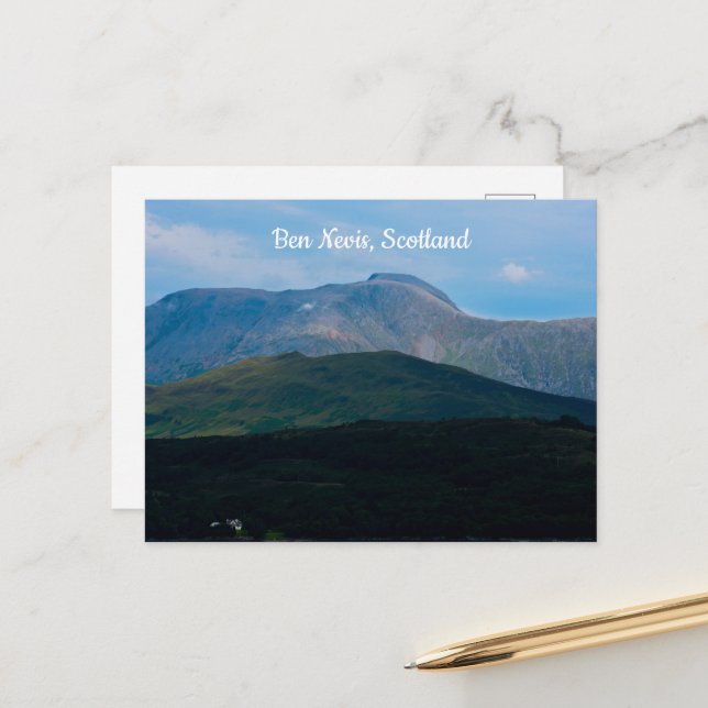 Ben Nevis, Scotland Postcard (Front/Back In Situ)
