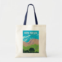 Ben Nevis Scotland Travel Art Vintage