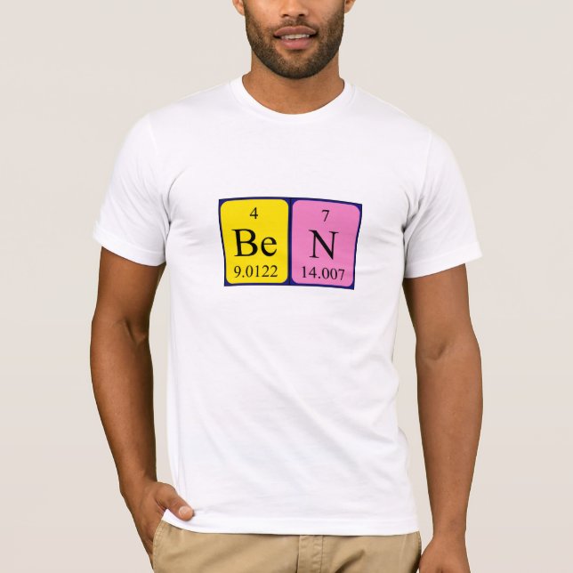 Ben periodic table name shirt (Front)