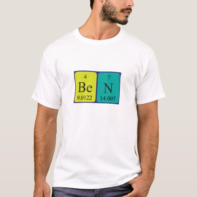 Ben periodic table name shirt (Front)