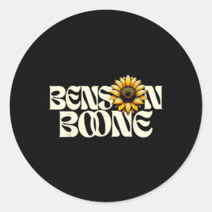 Ben Son Boone Shirt Fan Music Retro Aesthetic Sunf Classic Round Sticker