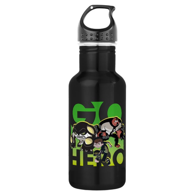 Ben Tennyson, Cannonbolt, and Four Arms - Go Hero 532 Ml Water Bottle (Front)
