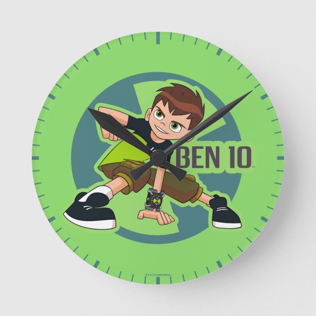 Ben Tennyson Omnitrix Graphic Round Clock (Front)