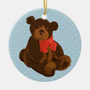 Ben the Bear Ceramic Tree Decoration