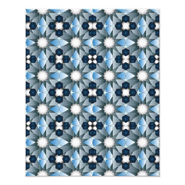 Ben Yusuf Madrasa Geometric Pattern 004 Photo Print (Front)