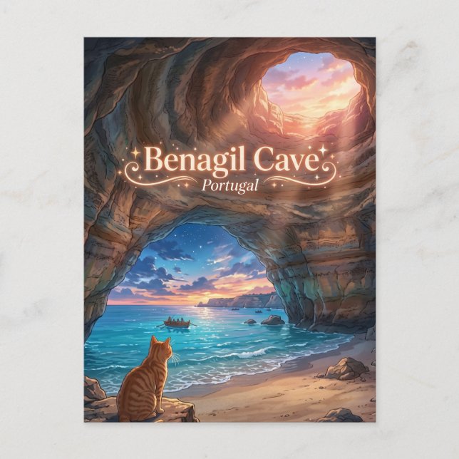 Benagil Cave Portugal Postcard (Front)