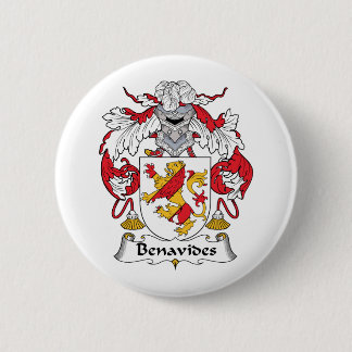 Benavides Family Crest 6 Cm Round Badge