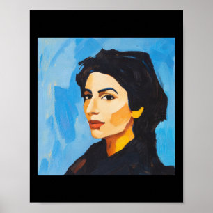 Benazir Bhutto Post-impressionist Painting Style S Poster