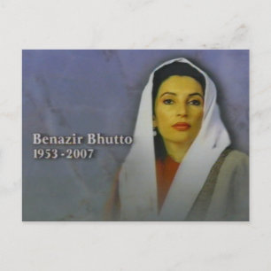 benazir bhutto postcard