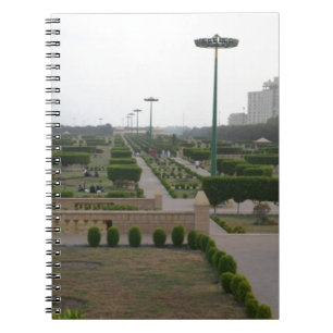 Benazir Park Scenic Landscape Print Notebook