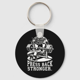 Bench - Anime Bodybuilding Gym Workout Fitness Mot Key Ring