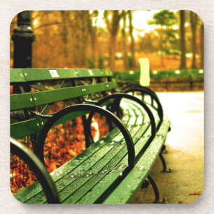 Bench at Central Park, New York City Coaster