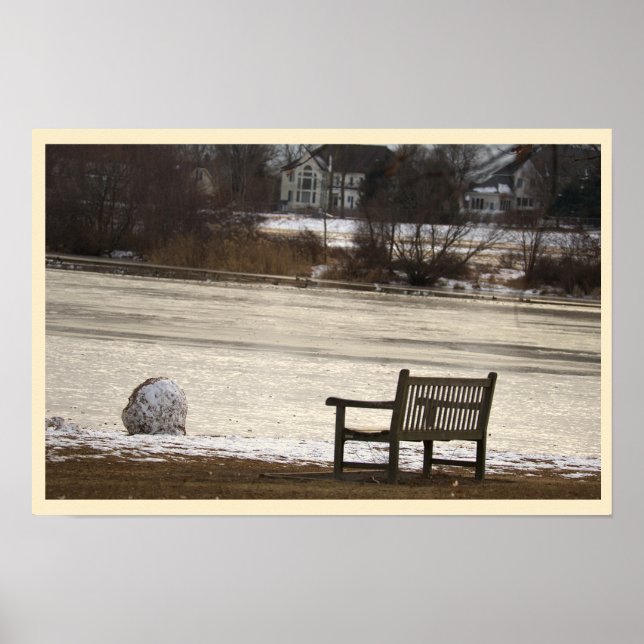 Bench by Frozen Creek Poster (Front)