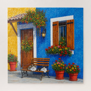 Bench Companions – Venice-Inspired Cats Puzzle 
