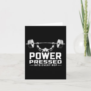 Bench Press Exercise Bodybuilding Fitness Workout  Card