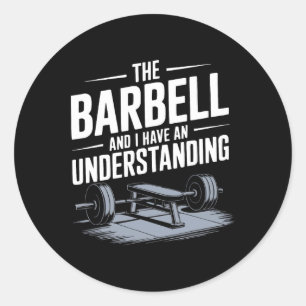 Bench Press Exercise Bodybuilding Fitness Workout  Classic Round Sticker