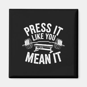 Bench Press Exercise Bodybuilding Fitness Workout  Magnet