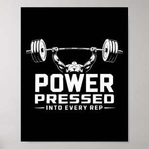 Bench Press Exercise Bodybuilding Fitness Workout  Poster