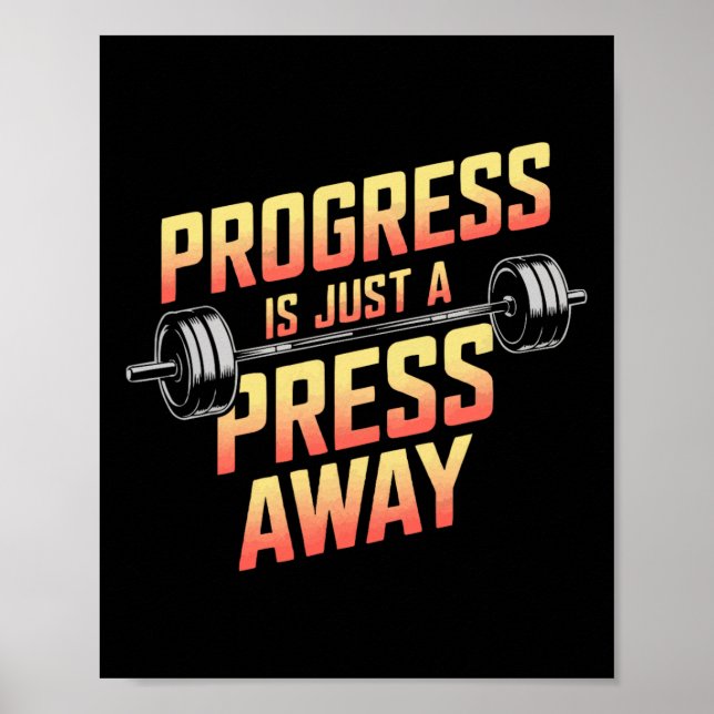 Bench Press Exercise Bodybuilding Fitness Workout  Poster (Front)