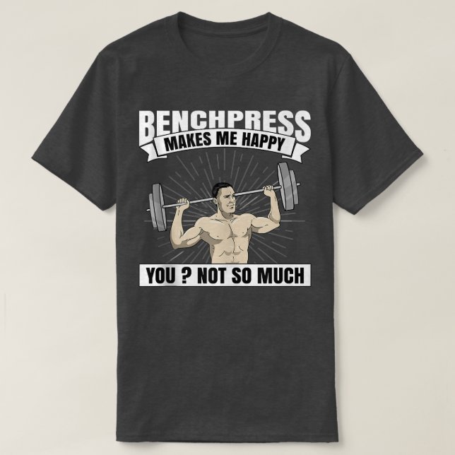 Bench Press Gift Muscle Bodybuilding Men GYM Tank  (Design Front)