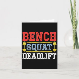 Bench Squat Deadlift Barbell Bodybuilding 1  Card