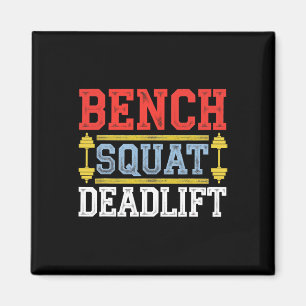 Bench Squat Deadlift Barbell Bodybuilding 1 Magnet