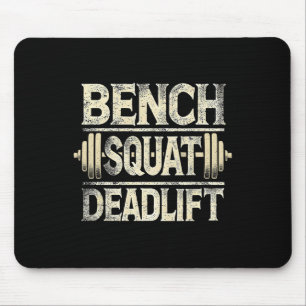 Bench Squat Deadlift Barbell Bodybuilding Mouse Pad