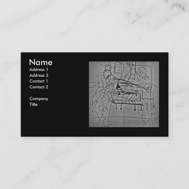 BENCH WARRANT BUSINESS CARD (Front)