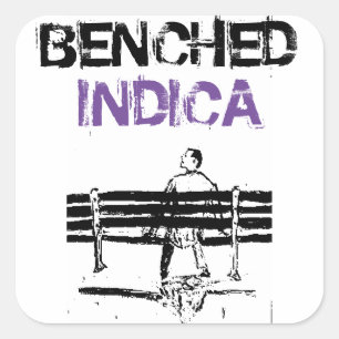 BENCHED INDICA SQUARE STICKER