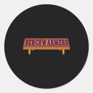 Benchwarmers T Shirt Baseball Jersey T Shirt Classic Round Sticker