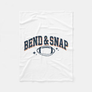 Bend And Snap Touchdown Footll Game Day Thanksgivi Fleece Blanket