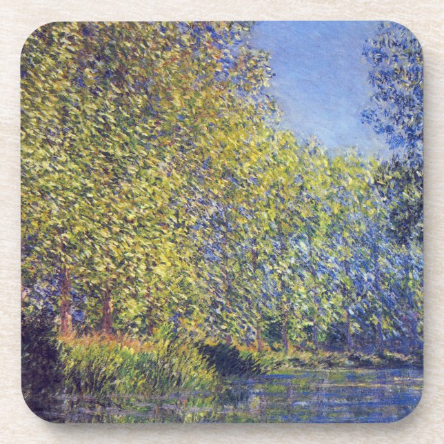 Bend in Epte River near Giverny by Claude Monet Coaster (Front)