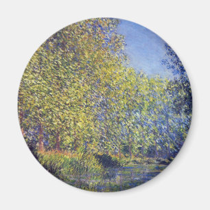 Bend in Epte River near Giverny by Claude Monet Magnet