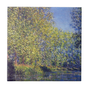 Bend in Epte River near Giverny by Claude Monet Tile