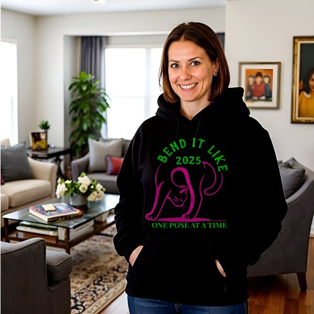 Bend It Like 2025 Hoodie: Yoga-Inspired Comfort Hoodie (Creator Uploaded)