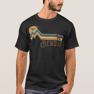 Bend Oregon 70s 80s Retro Style Vintage Distressed T-Shirt