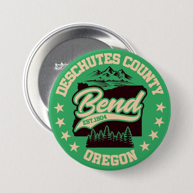 Bend,Oregon 7.5 Cm Round Badge (Front & Back)