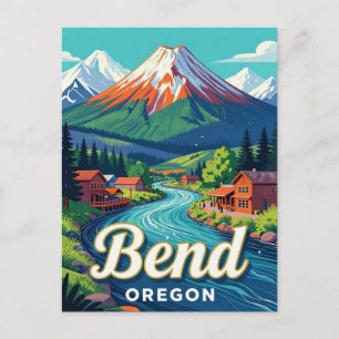Bend Oregon Deschutes River Landscape 🌊 Postcard