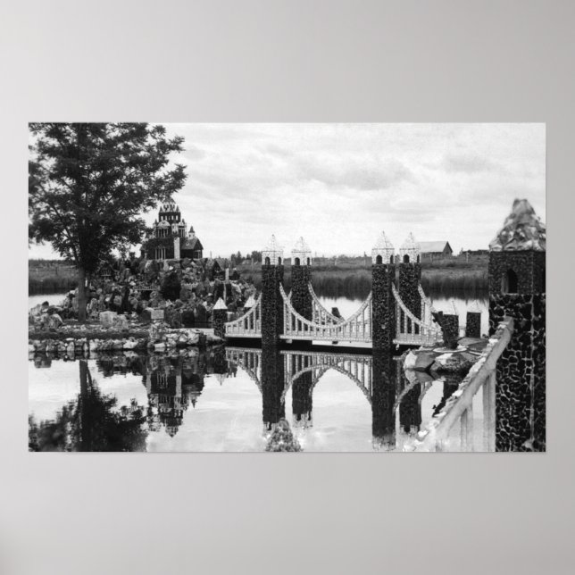 Bend, Oregon Peterson's Rock Garden Photograph Poster (Front)