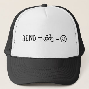 Bend Oregon Plus Bikes Makes You Happy Trucker Hat