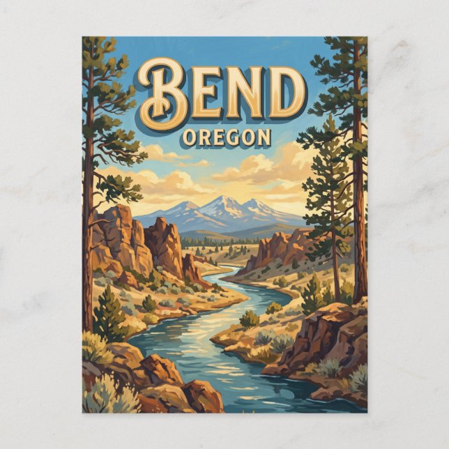 Bend Oregon Postcard (Front)