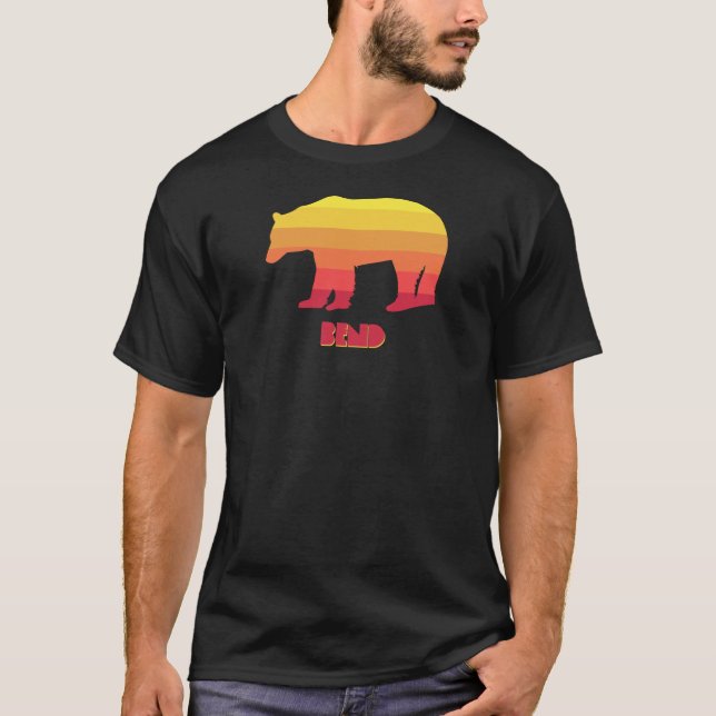 Bend Oregon Rainbow Bear T-Shirt (Front)
