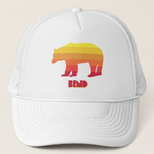 Bend Oregon Rainbow Bear Trucker Hat