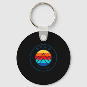 Bend oregon skiing snowboarding ski family trip key ring
