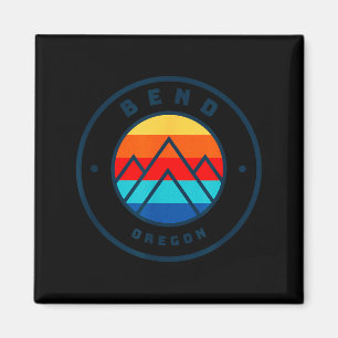 Bend oregon skiing snowboarding ski family trip magnet